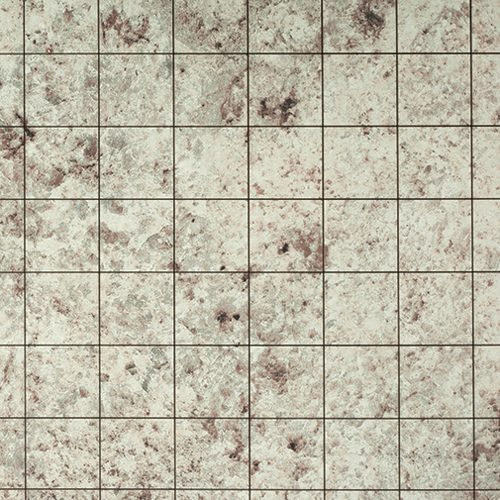 1" Square FORMICA Floor, White Juparana